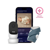 Комплект Owlet Dream Duo – чорап Owlet DreamTM (цвят Bedtime Blue) и камера Owlet Cam 2