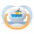 Ортодонтични залъгалки Philips Avent Ultra Air Happy 0-6м с дизайн Надпис и Лодка в кутия за стерилизиране