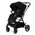 Бебешка количка 3в1 Kinderkraft YOXI PURE BLACK