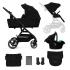 Бебешка количка 3в1 Kinderkraft YOXI PURE BLACK
