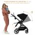 Бебешка количка 3в1 Kinderkraft YOXI PURE BLACK