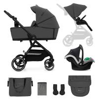 Бебешка количка 3в1 Kinderkraft YOXI MOONLIGHT GREY