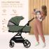 Бебешка количка 3в1 Kinderkraft YOXI MYSTIC GREEN