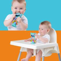 Силиконова дрънкалка и гризалка Мече Playgro