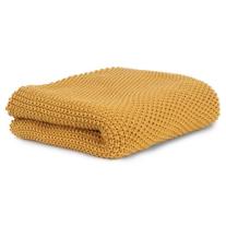 Плетено бебешко одеяло Bonjourbébé Organic, Mustard