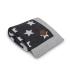 Плетено одеяло (90x90) в подаръчна опаковка Ceba Baby PREMIUM Grey Stars