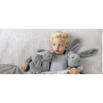 Плюшена играчка Happy Horse, Зайчето Richie, Светло сиво, 28 см