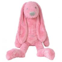 Плюшена играчка Happy Horse, Зайчето Richie, Тъмно розово, 58 см