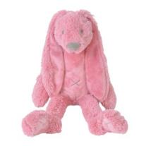 Плюшена играчка Happy Horse, Зайчето Richie, Тъмно розово, 28 см
