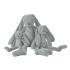 Плюшена играчка Happy Horse, Зайчето Richie Giant, Светло сиво, 92 см