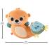 Плюшена сензорна играчка за игра по корем 2в1 Fisher Price, Видра