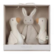 Подаръчна кутия с меки плетени играчки за новородено Little Dutch, Newborn Naturals