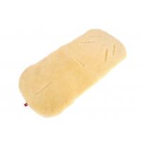 Подложка от овча кожа за термочувал за детска количка Kaiser, Yellow