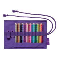 Faber-Castell Цветни моливи Sparkle 20 цвята, в комплект с чернографитен молив и острилка