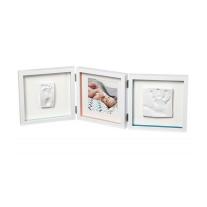 Бяла рамка за отпечатък за ръчичка и краче + снимка My Baby Style BABY ART 