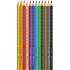 Faber-Castell Акварелни моливи Grip, 15 цвята, с включена острилка, в метална кутия