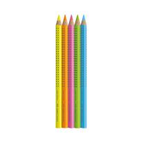Faber-Castell Акварелни моливи Grip, 12 пастелни, неонови и металикови цвята