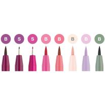 Faber-Castell Маркер-четка Pitt Artist, 8 цвята, розови