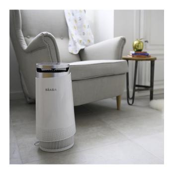 Пречиствател за въздух с LED осветление, с карбонов и HEPA филтри, Beaba