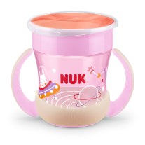 NUK EVOLUTION mini Magic Cup, 6+, Glow in the Dark, 160ml момиче