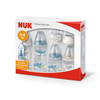 NUK First Choice комплект+ СЕТ Perfect Start Temperature Control - 10 части, момче