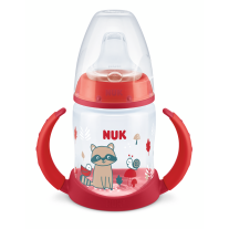 NUK First Choice РР Шише Temperature Control 150мл сci силиконов накрайник за сок + mix червено