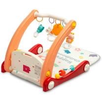 Проходилка с музикална подложка 2 в 1 Caretero Toyz - Розова