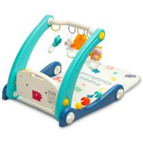 Проходилка с музикална подложка 2 в 1 Caretero Toyz - Синя