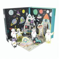Пъзел и фигурки за игра, Floss & Rock, Космос