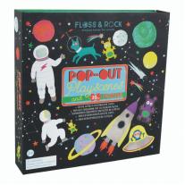 Пъзел и фигурки за игра, Floss & Rock, Космос