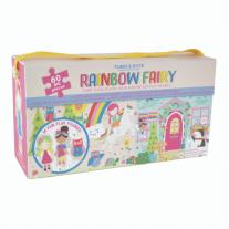 Пъзел с фигурки за игра Floss & Rock, Феята на дъгата, 60 части