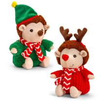 Таралежче с коледно облекло, 25 см, Keel Toys зелено