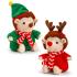 Таралежче с коледно облекло, 25 см, Keel Toys червено