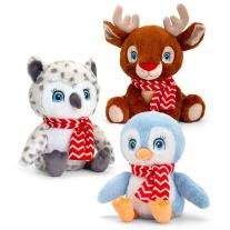 Коледни животни със шалче, 25 см, Keel Toys бухал