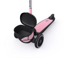 Детска тротинетка с багажник Scoot & Ride Highwaykick 2 Lifestyle Reflective Rose