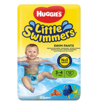 Huggies Гащички Little Swimmers, Размер 3 - 4, 7 - 15 кг, 12 броя