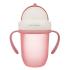 Чаша с Flip-top сламка Canpol babies, Matte Pastels, 210мл., розова