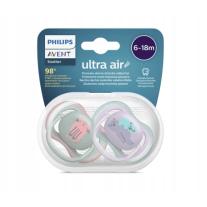 2 бр. ортодонтични залъгалки Philips Avent Ultra Air 6-18м Коте и Коала