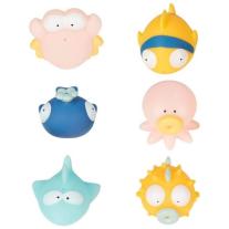 Играчки за баня, 6 броя Badabulle Pastel