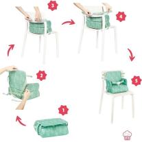 Сгъваем преносим стол за хранене Badabulle Nomad Green