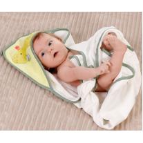 Бебешка хавлия babyFEHN Дино Happy Dino, 80 х 80 см