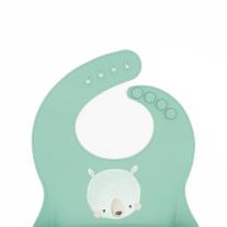 Силиконов лигавник за хранене Sassi Мечка