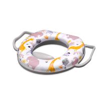 Седалка за тоалетна чиния с дръжки Lorelli - Сива