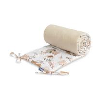 Памучен Обиколник Sensillo The Wolf And Friends Beige