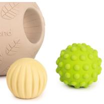 Сензорни топки Miniland - Eco Big Sensory Balls, 5 броя