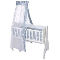 Сет за люлка Lorelli First Dreams, звезди, Blue Grey Mist
