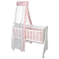 Сет за люлка Lorelli First Dreams, звезди, Pale Blush