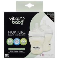 Шишета за хранене Vital Baby - Anti-Colic, 240 ml, 0+ месеца, 2 броя