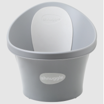 Бебешка вана за къпане с клапа Shnuggle цвят Pebble Grey