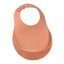 Силиконов бебешки лигавник Beaba, Terracotta